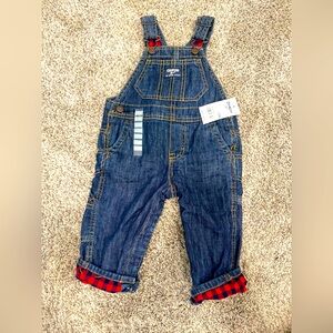 OshKosh Flannel-lined Overalls